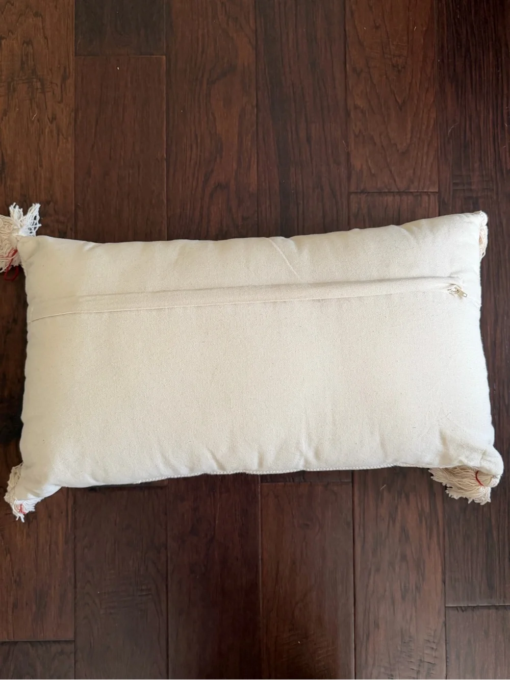 LOVE Accent Pillow made from recycled fabrics